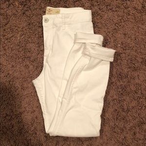 White High Rose Hollister Skinny Jeans
